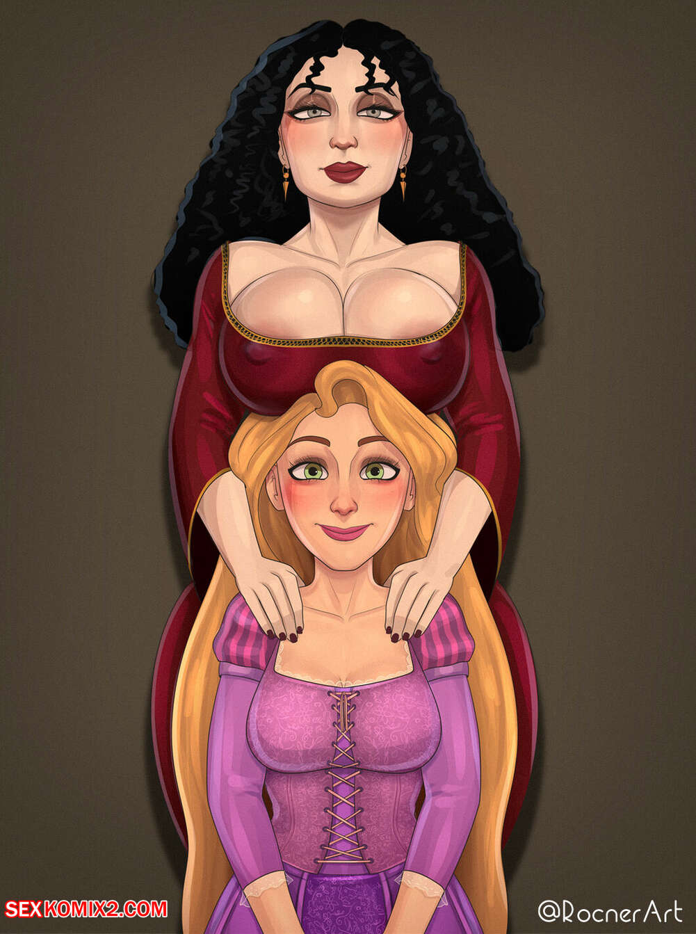Porn comics Mother Gothel X Rapunzel. Tangled. Rocner