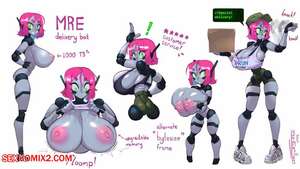 Porn comics MRE delivery robot. Gattles