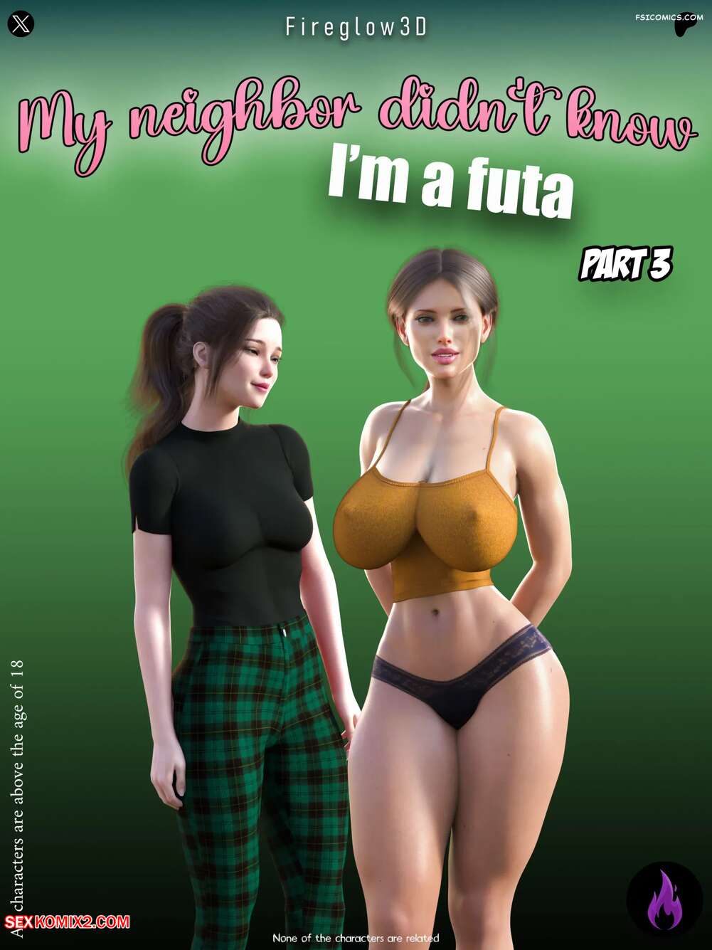 Porn comics My neighbor didnt know Im a futa. Chapter 3. Fireglow3D