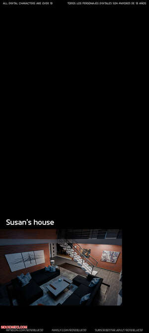 Porn comics My Neighbors Widow. Chapter 49. Rose Blue 3D