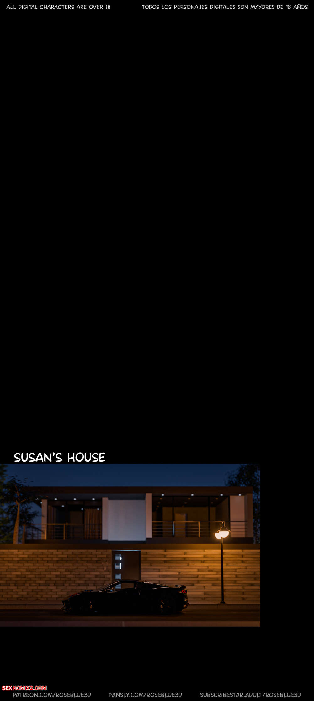 Porn comics My Neighbors Widow. Chapter 50. Rose Blue 3D