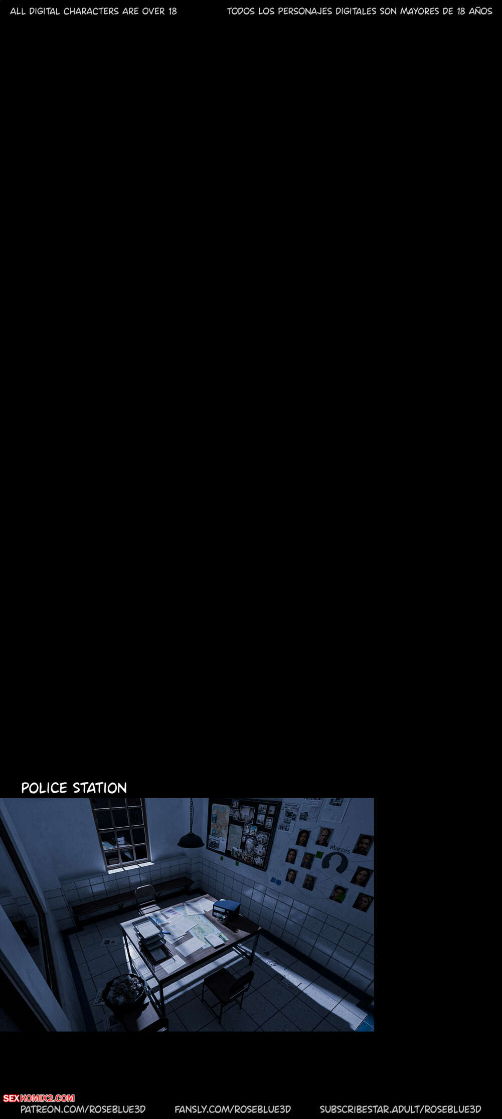 Porn comics My Neighbors Widow. Chapter 52. Rose Blue 3D