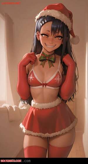 Porn comics Nagatoro Christmas. Era of Meat