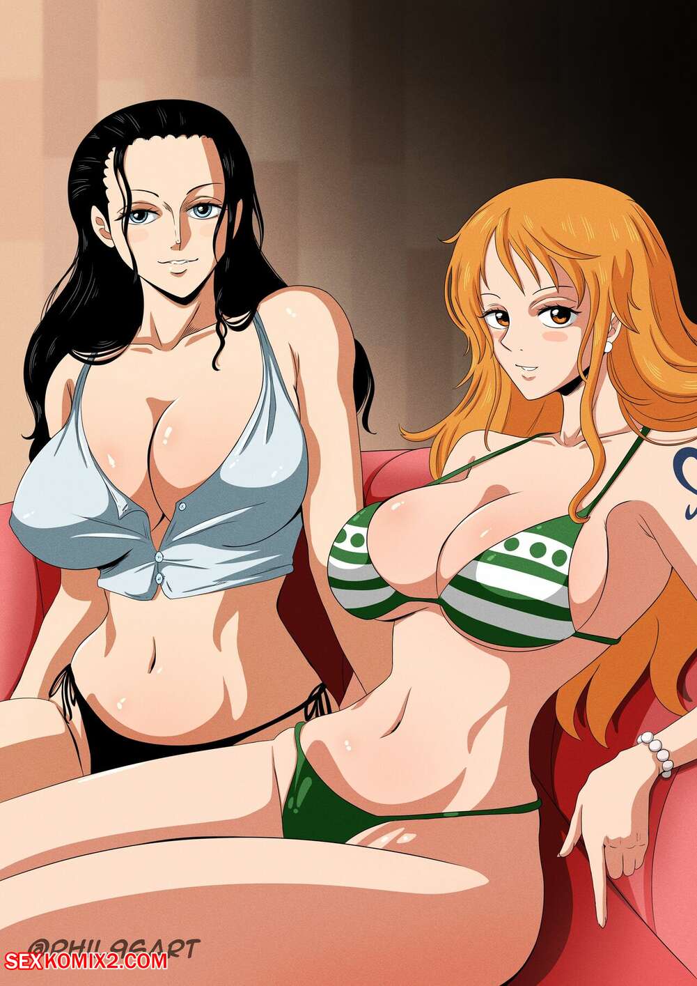 Porn comics Nami and Robin Comic. Phil96art