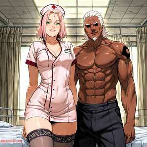 Porn comics Naruto. Sakura x Raikage. narugirls ai