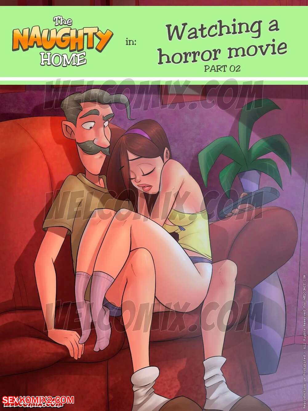 Porn comics Naughty Fam. Watching A Horror Movie 2. Chapter 14. WC TF.