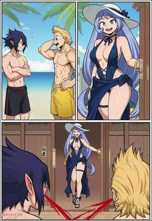 Porn comics Nejire Hado. The Big Threes holiday. PhibsAi