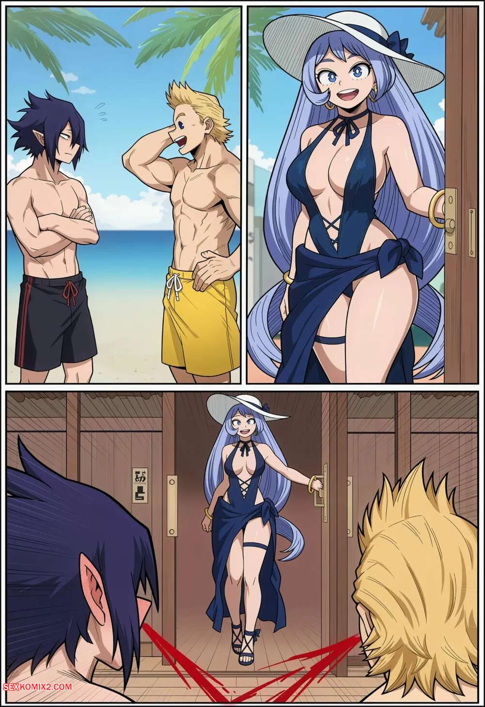 Porn comics Nejire Hado. The Big Threes holiday. PhibsAi