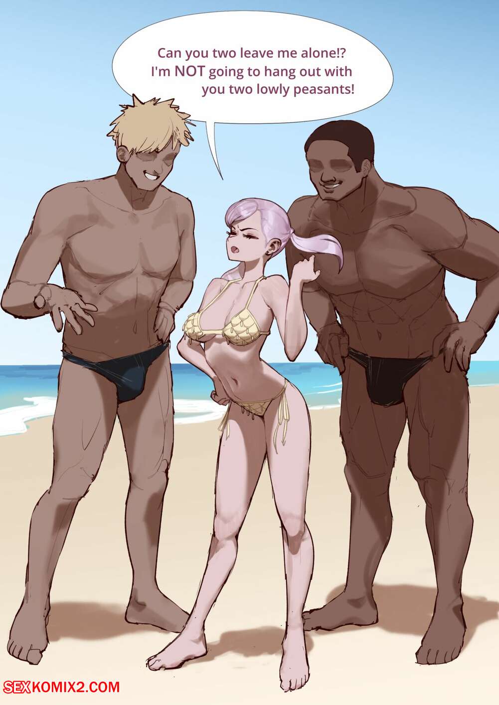 Porn comics Noelle Silva at the beach. wjs07