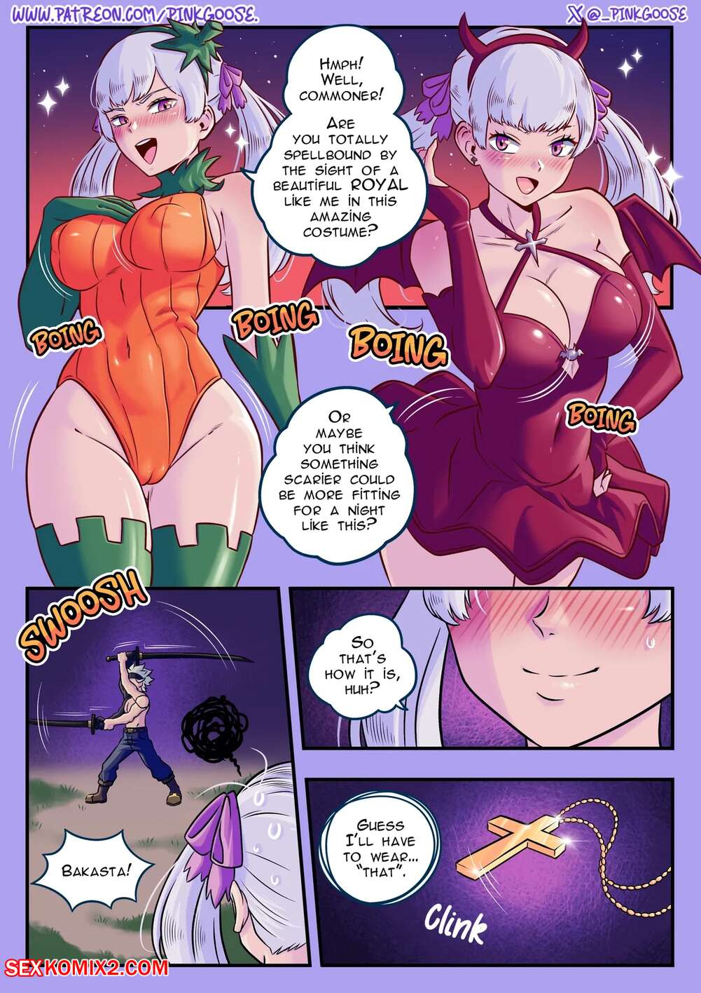Porn comics Noelle x Asta x Nero. Black Clover. PinkGoose