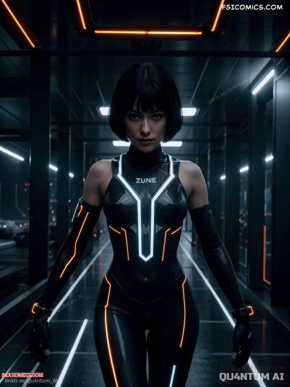 Porn comics Olivia Wilde. Quorra Thron Legacy. QuantumAI