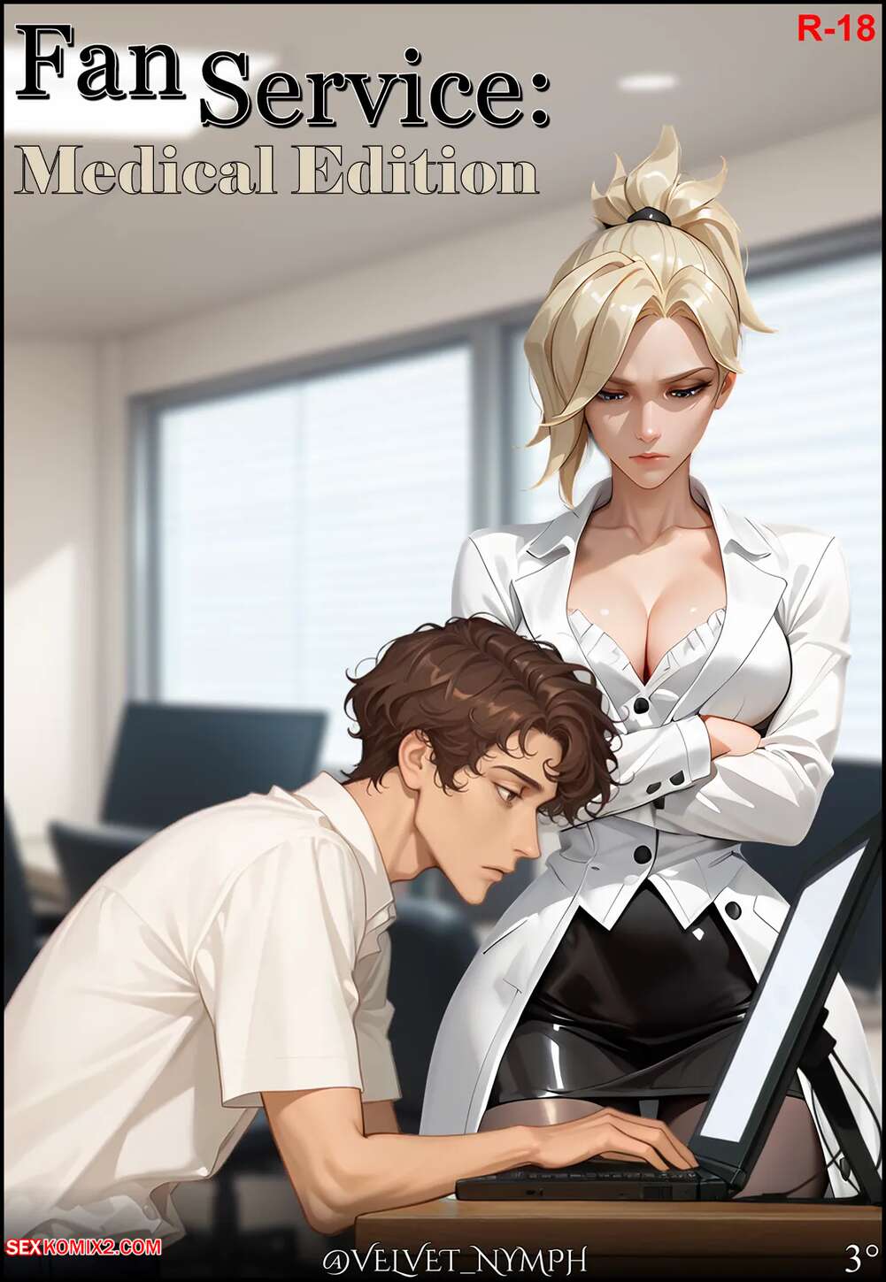 Porn comics Overwatch. Fan Service. Medical Edition. Velvet Nymph