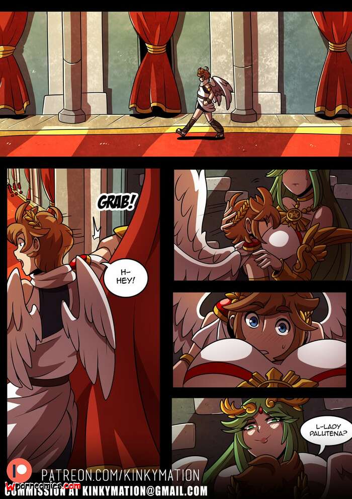 Porn comics Palutena and Pit. Part 2. Kinkymation