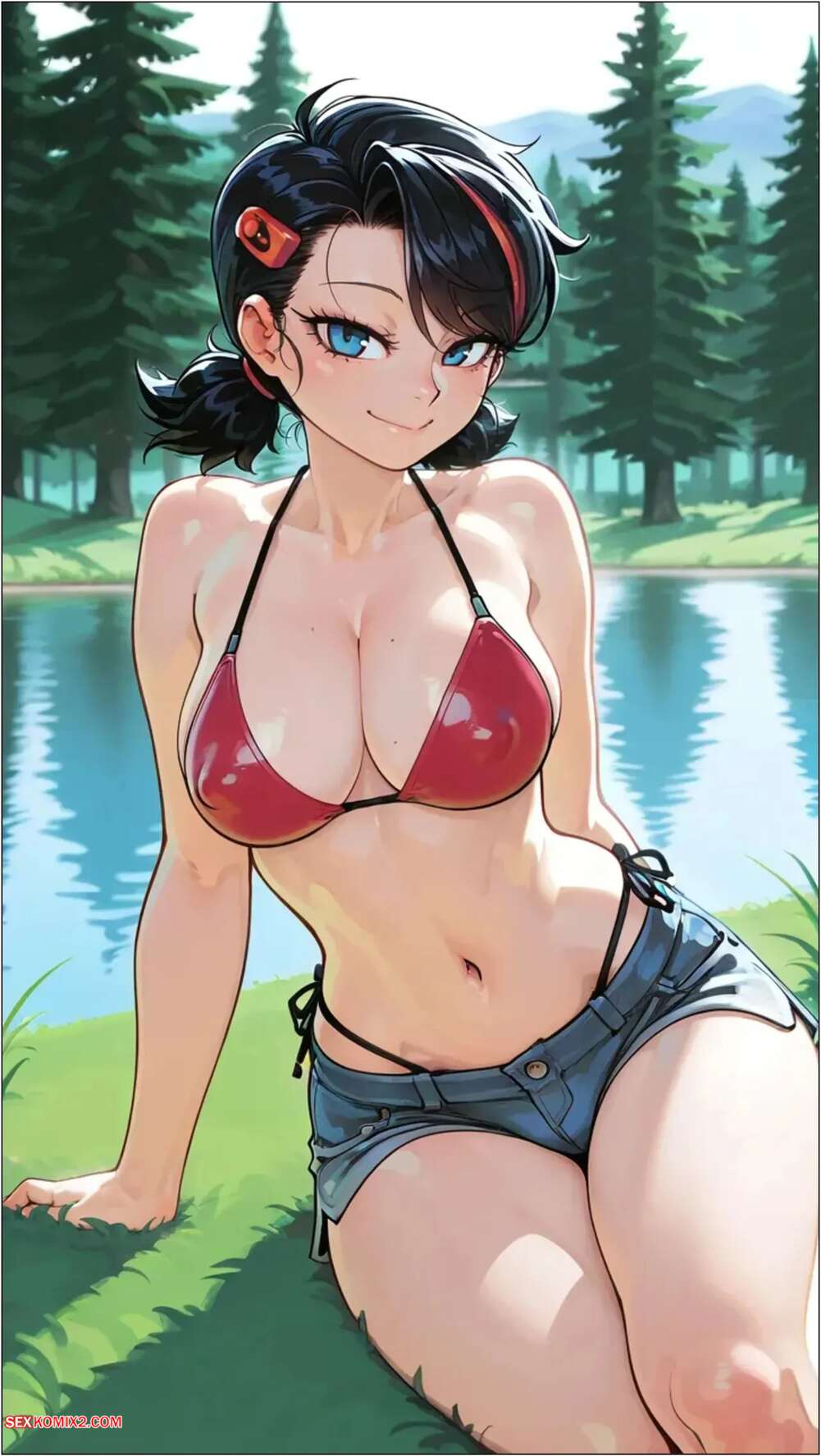 Porn comics Peni Parker Skinny Dipping. WienerGens
