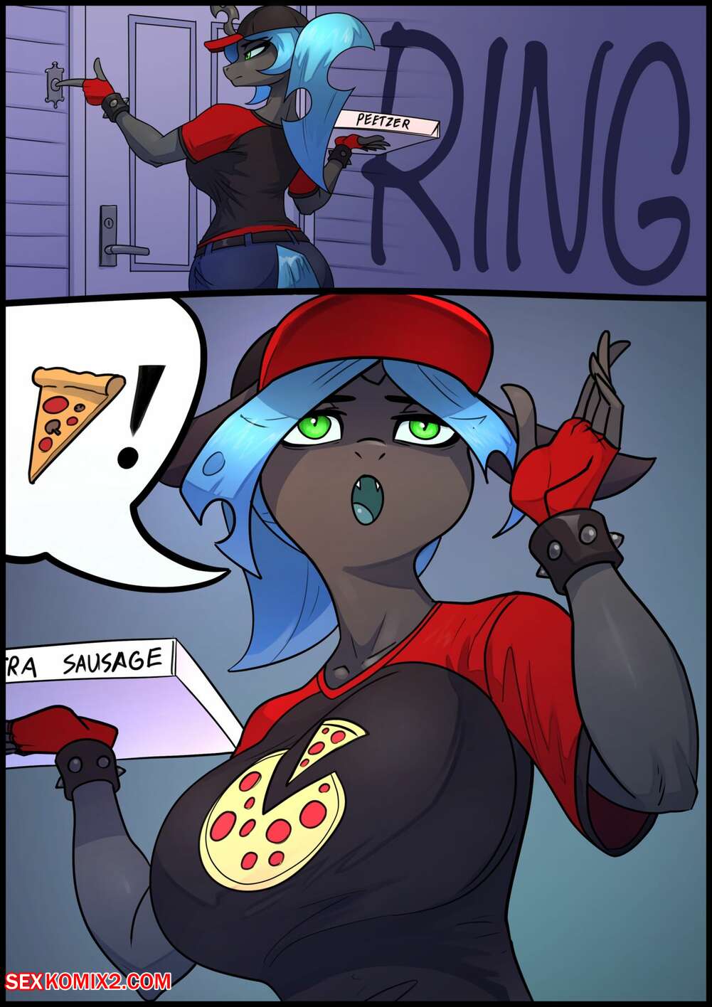 Porn comics Pizza Delivery. TastyNoods