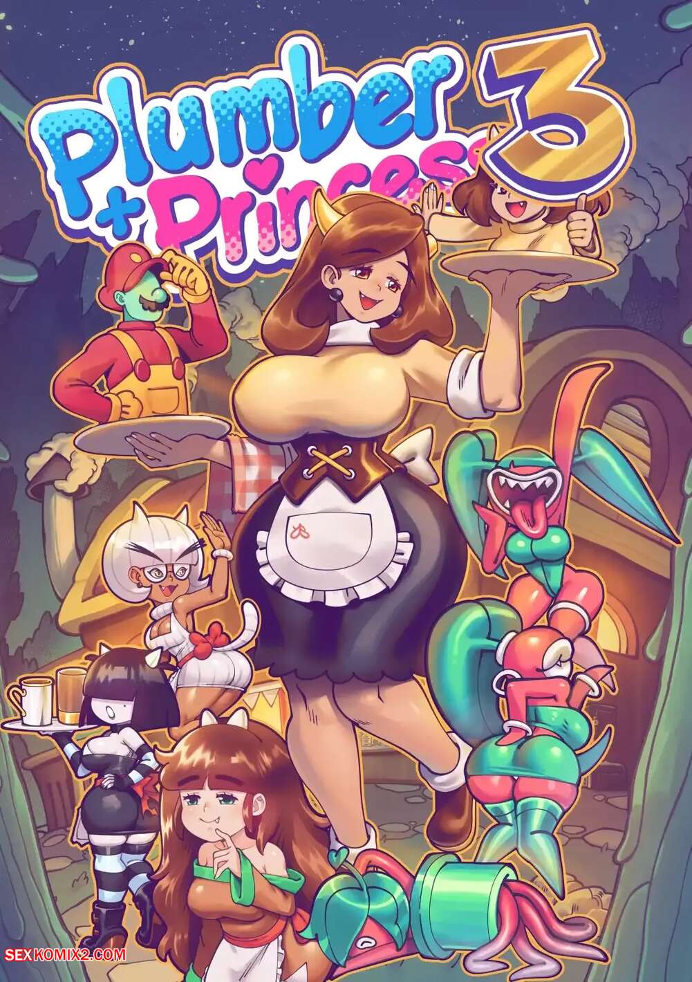 Porn comics Plumber and Princess. Chapter 3. Mario Series. SuperSatanSon