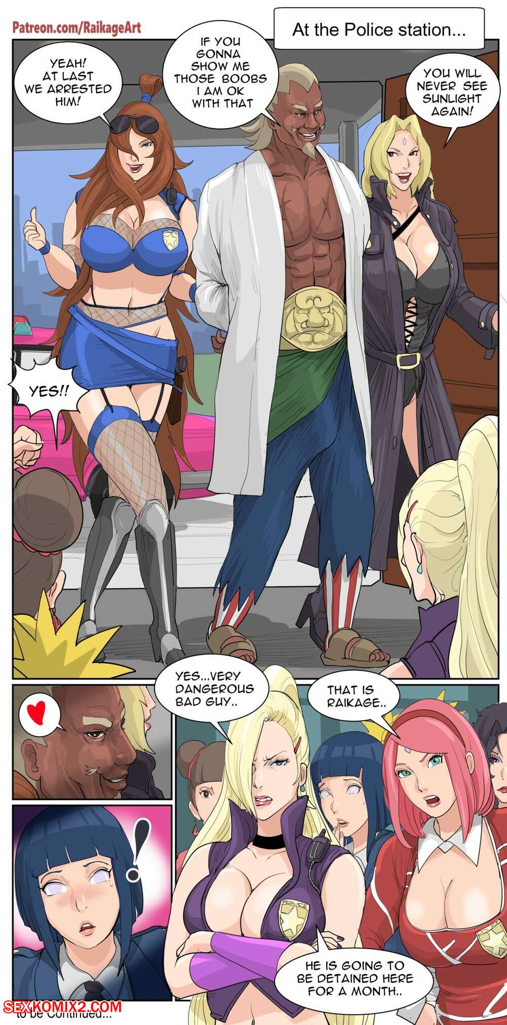 Porn comics Police Station. Raikageart.