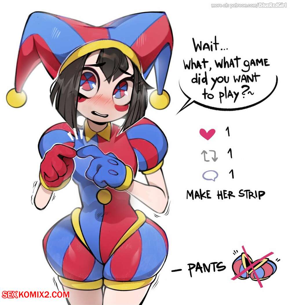Porn comics Pomni. BlueRedGirl
