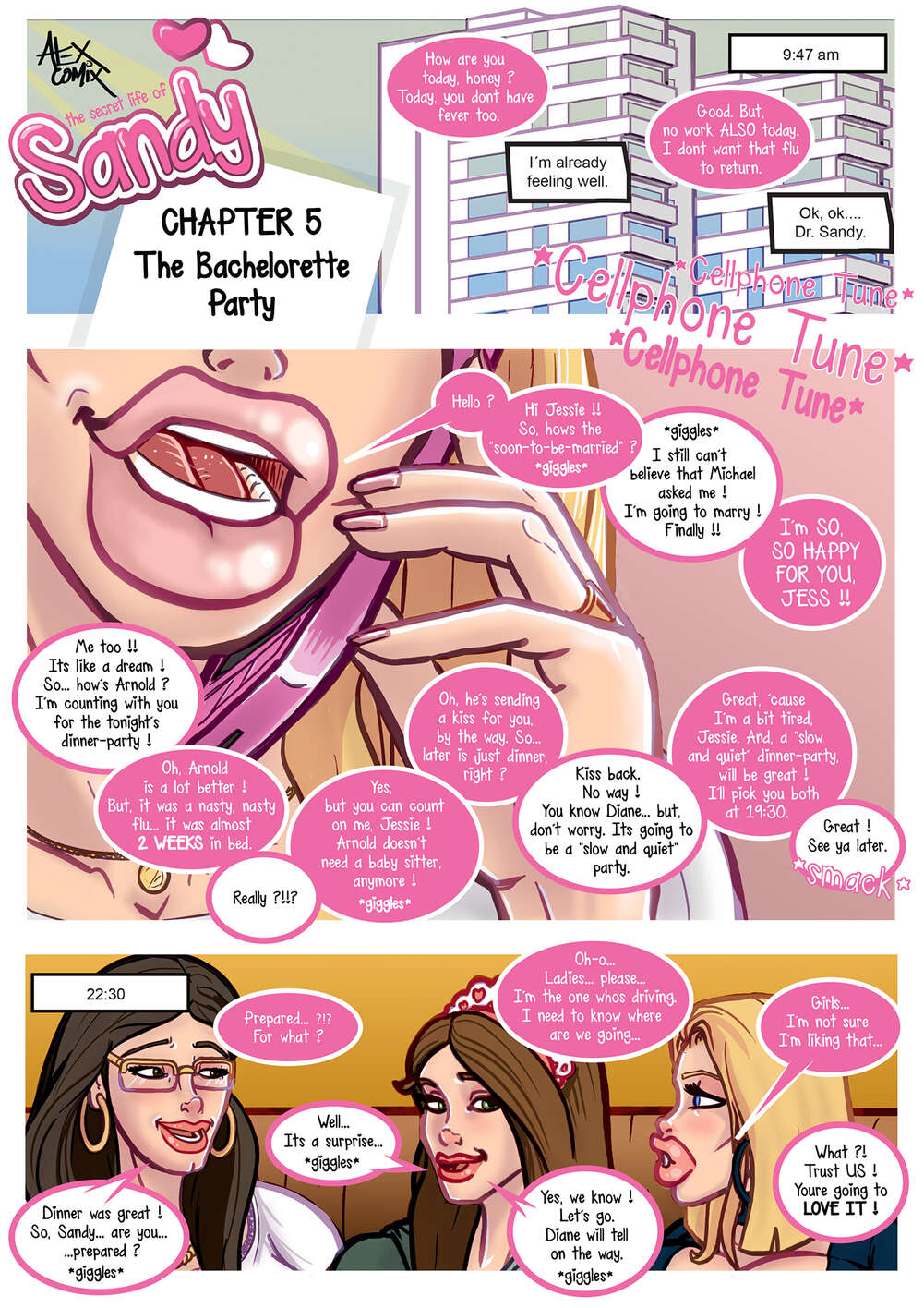 Porn comics Porn comic The Secret Life of Sandy. Part 5.