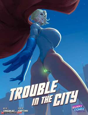 Porn comics Power Girl. Trouble in the City. Chapter 1. KennyComix , Temogam.