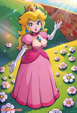 Porn comics Princess Peach. AI generated.