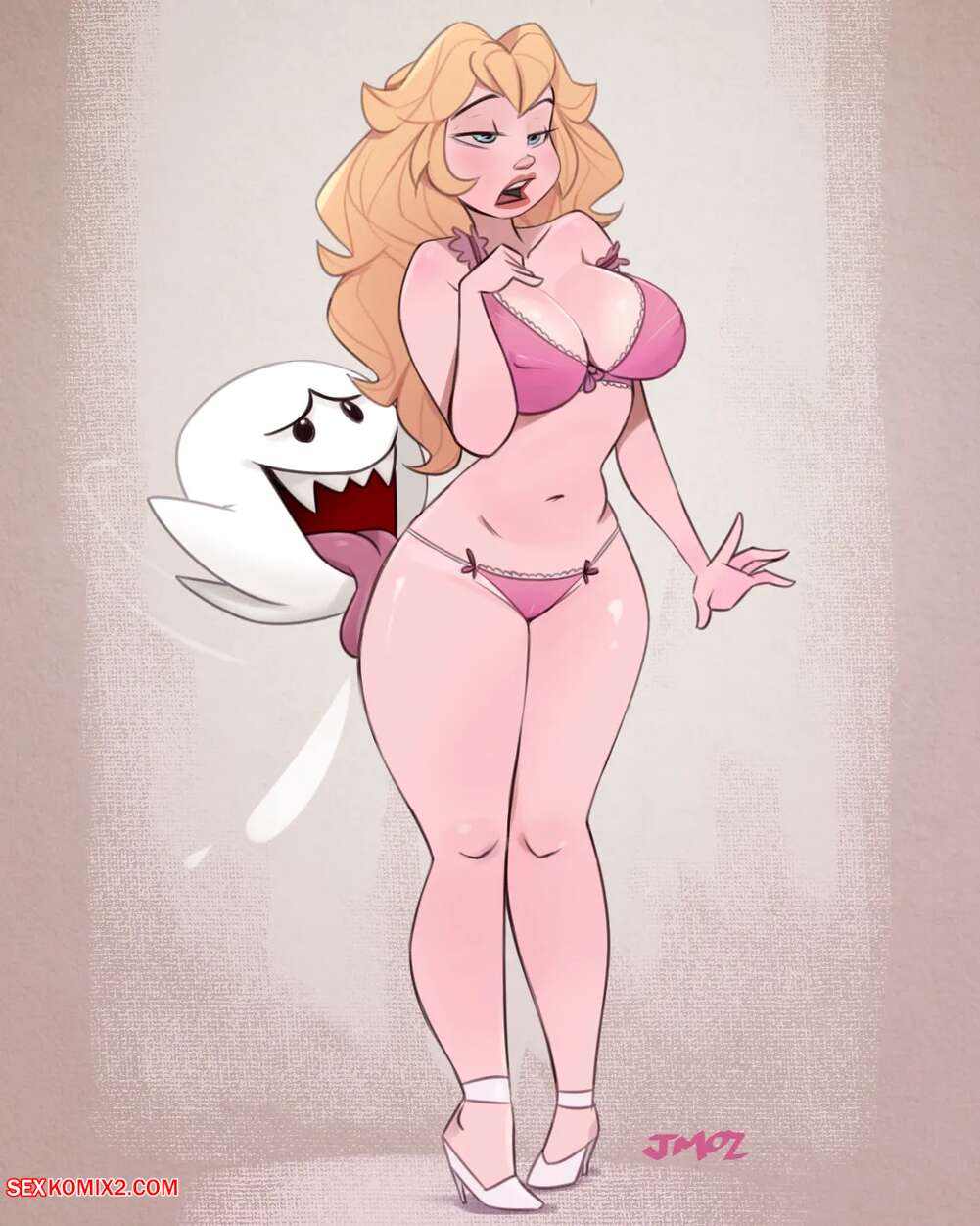 Porn comics Princess Peach. Mario Bros. JMoz