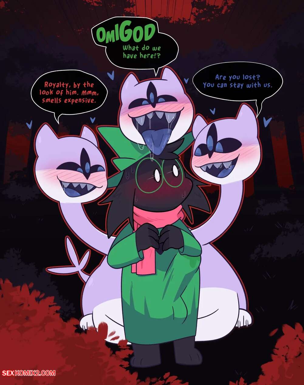 Porn comics Ralsei x Clover. CrushPepper