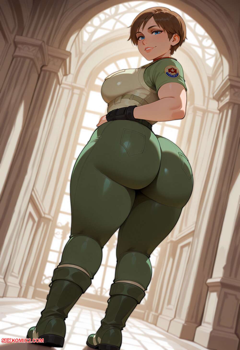 Porn comics Rebecca Chambers x BBC. Floxin