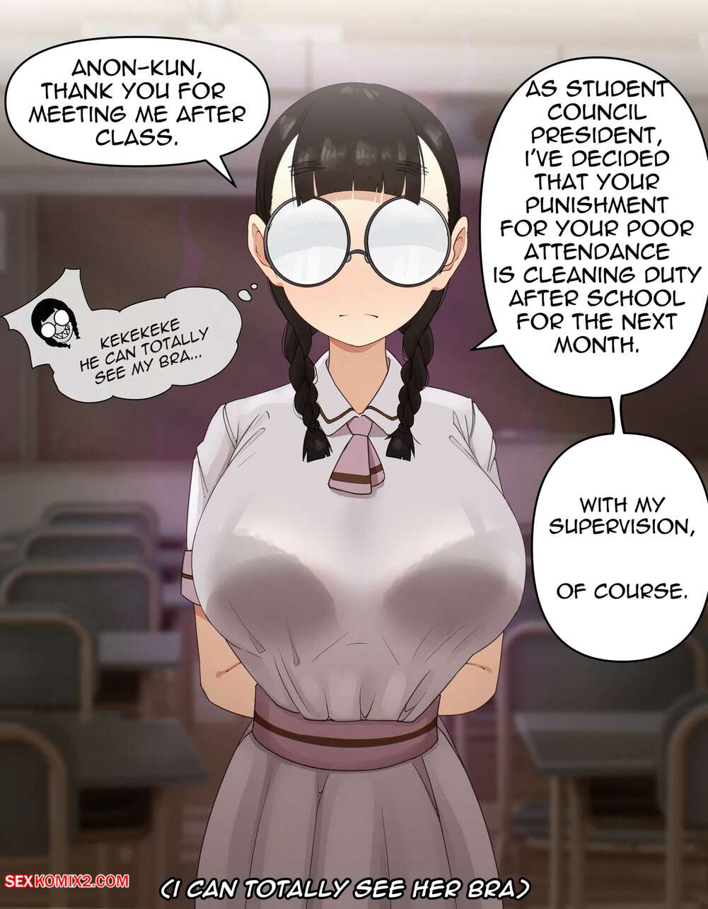 Porn comics Reiko Mizushima, Student Council President. SoftshikiOni