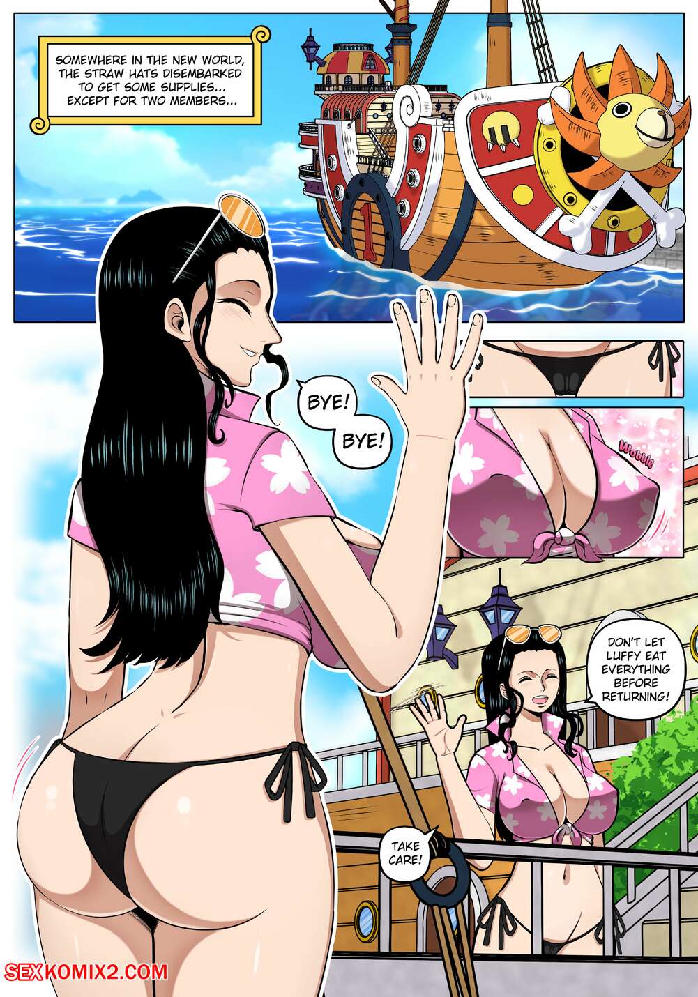 Porn comics Robin x Zoro. One Piece. KingComiX.