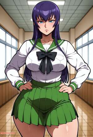 Porn comics Saeko Busujima. Floxin