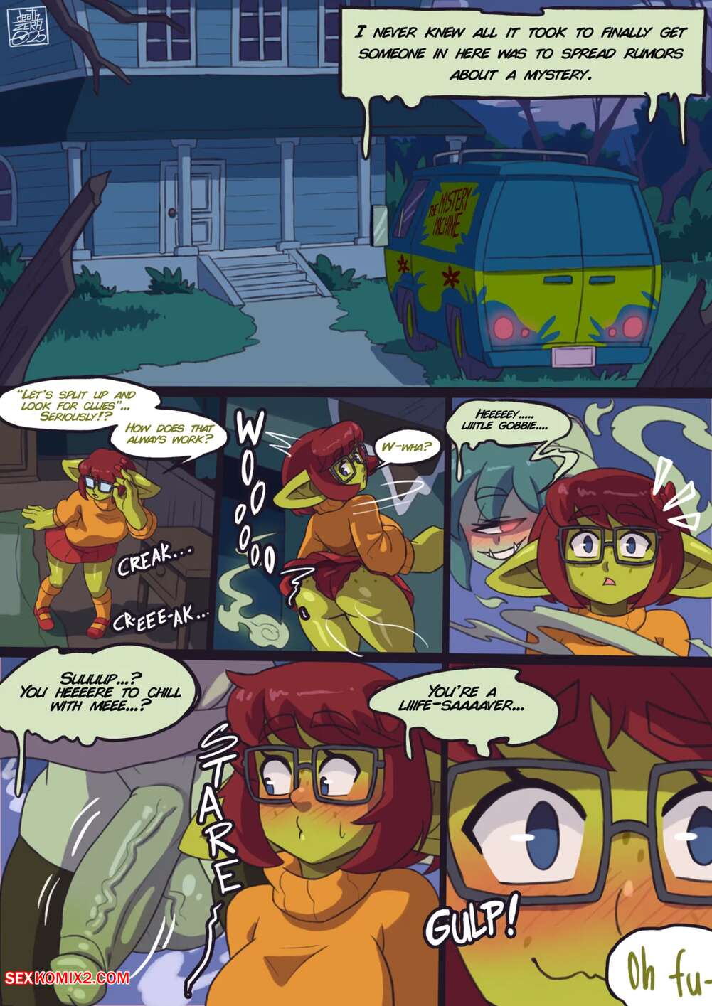 Porn comics Searching for clues in Mias Haunted House. deathZERA
