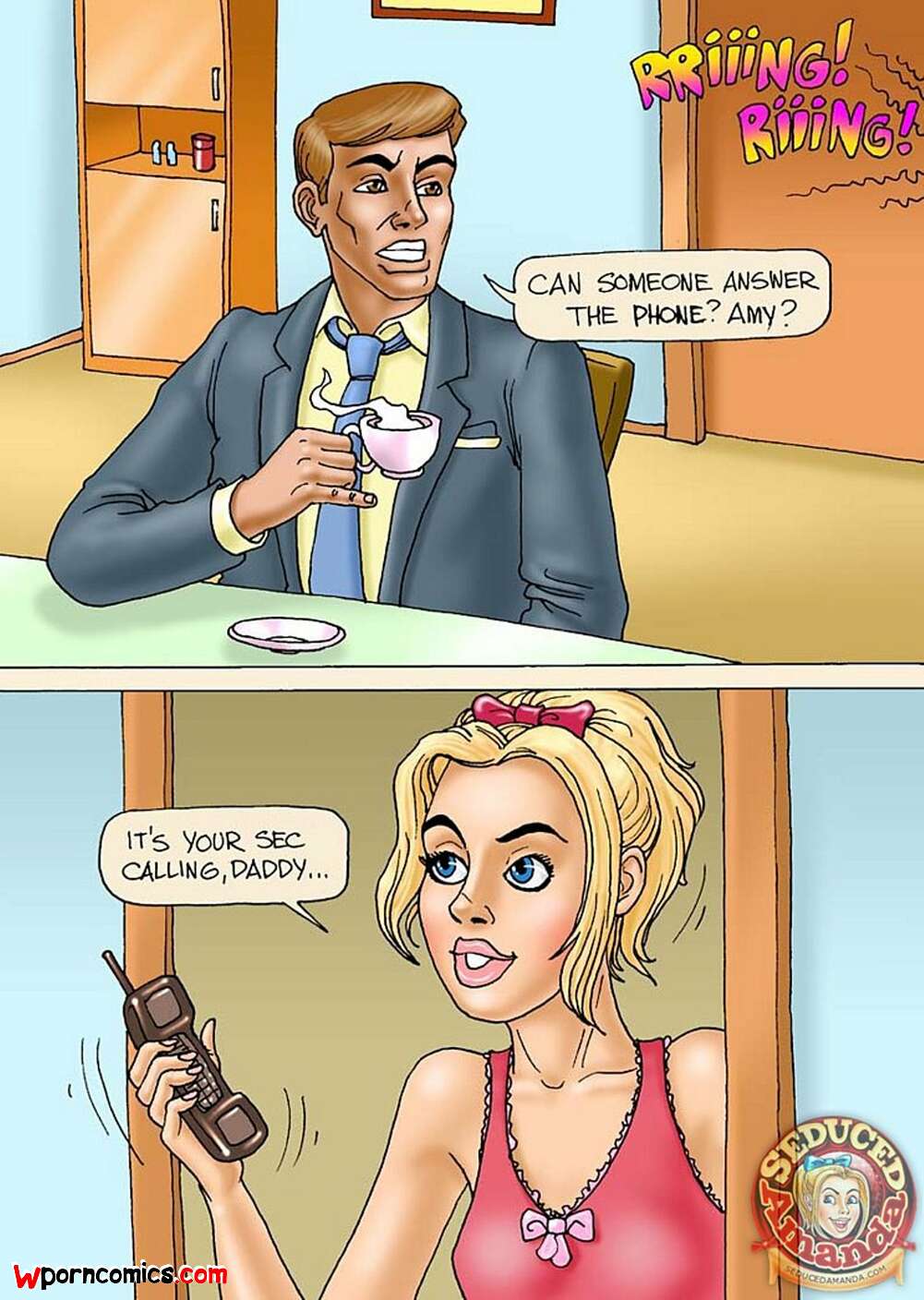 Porn comics Seduced Amanda. Seduced Amanda. Being Dads Secretary