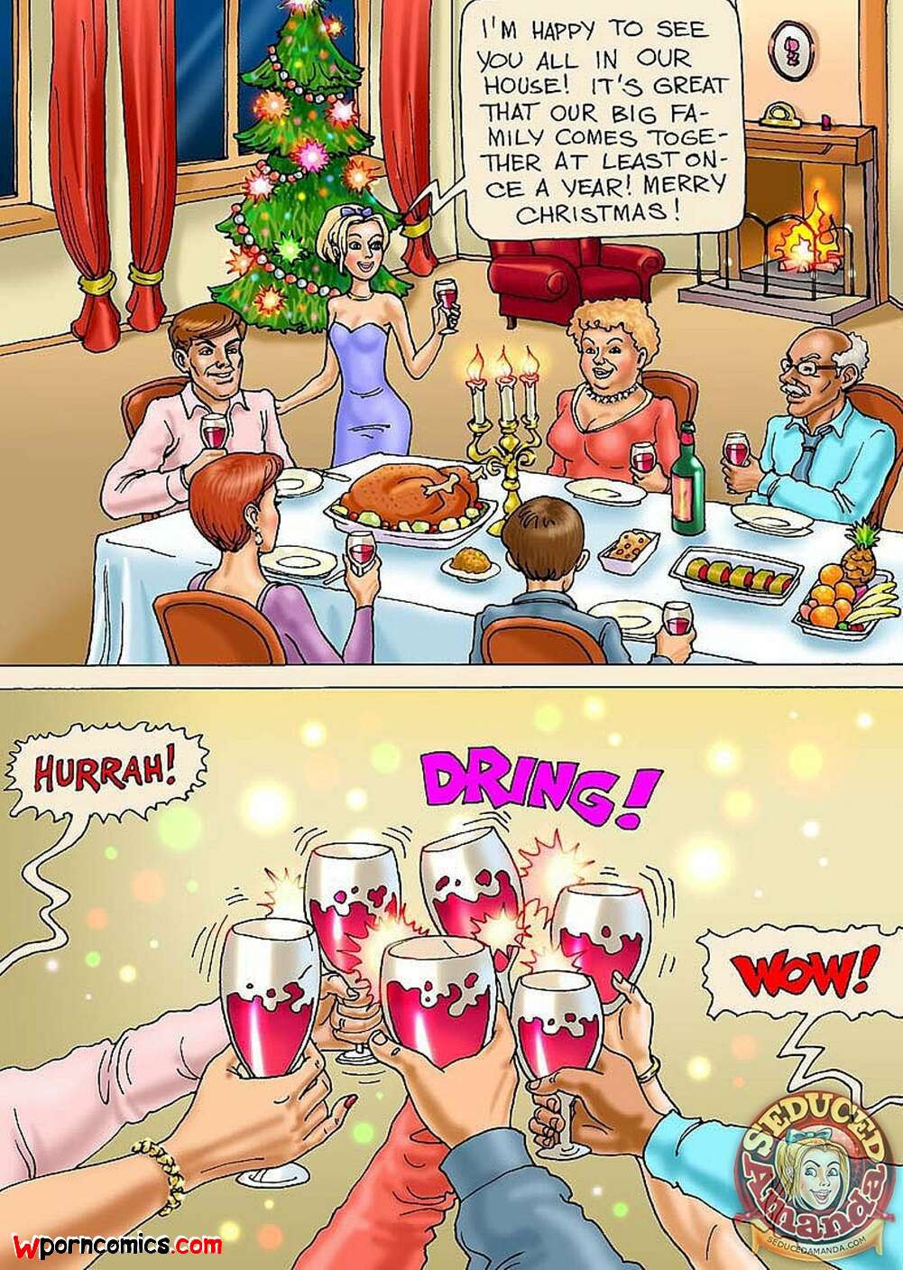 Porn comics Seduced Amanda. Seduced Amanda. Christmas Turkey