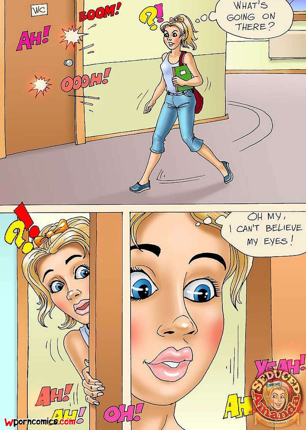 Porn comics Seduced Amanda. Seduced Amanda. College Punishment