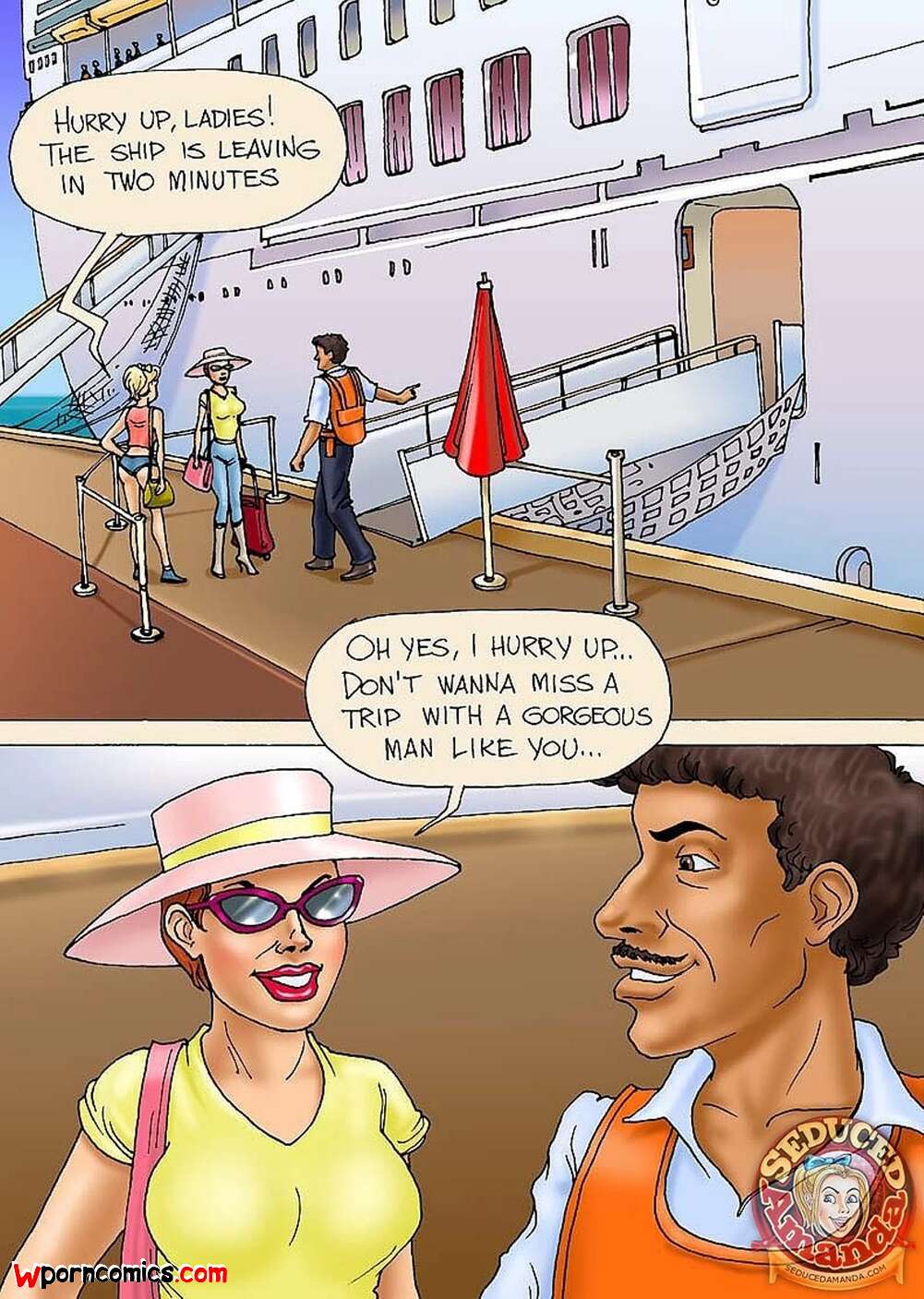 Porn comics Seduced Amanda. Seduced Amanda. Going Crazy on a Cruise