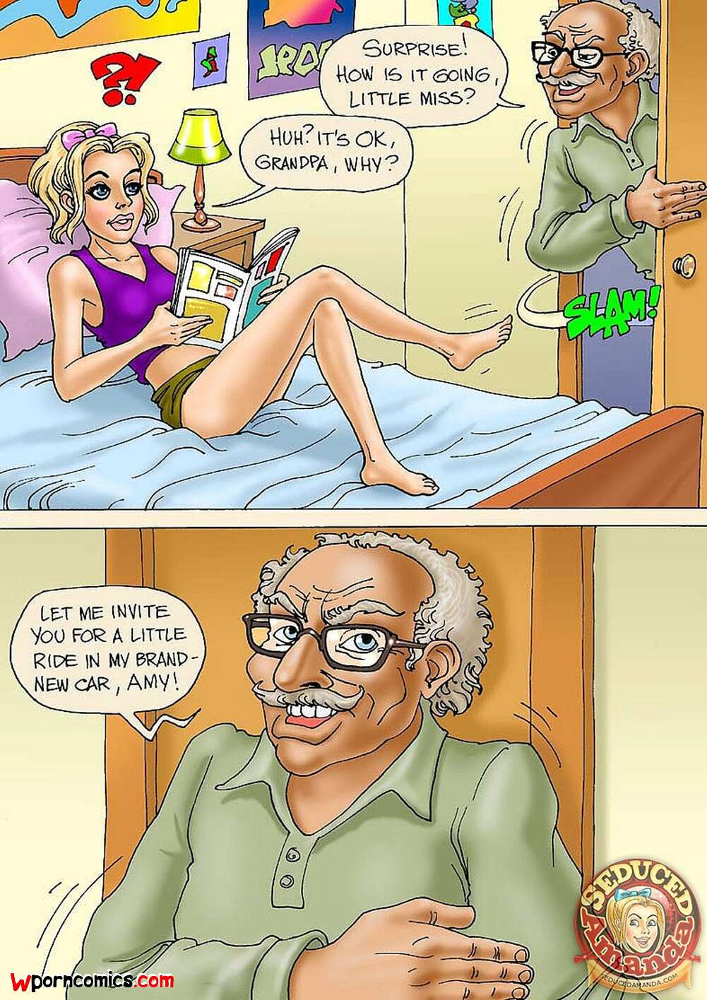 Porn comics Seduced Amanda. Seduced Amanda. Grandpa and His New Ride
