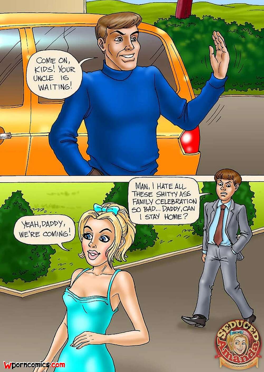 Porn comics Seduced Amanda. Seduced Amanda. Party at Uncles