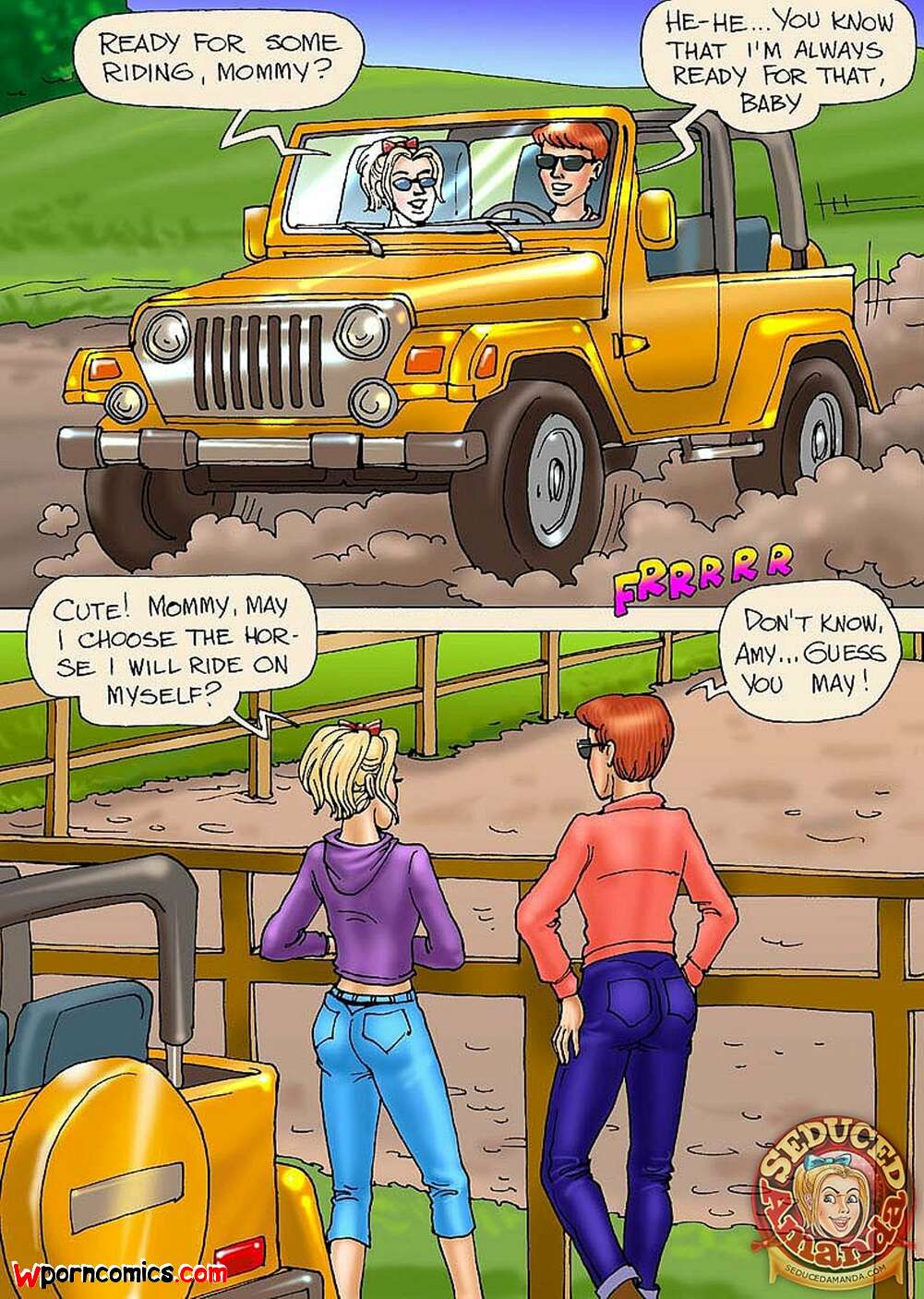 Porn comics Seduced Amanda. Seduced Amanda. Riding a Stallion