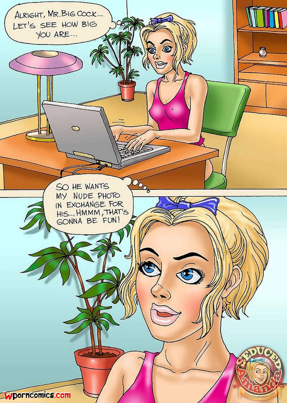 Porn comics Seduced Amanda. Seduced Amanda. Stranger no Father