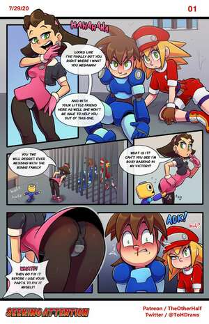 Porn comics Seeking Attention. Mega Man Legends. TheOtherHalf.