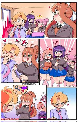 Porn comics Senpai X DDLC Girls. Quaver