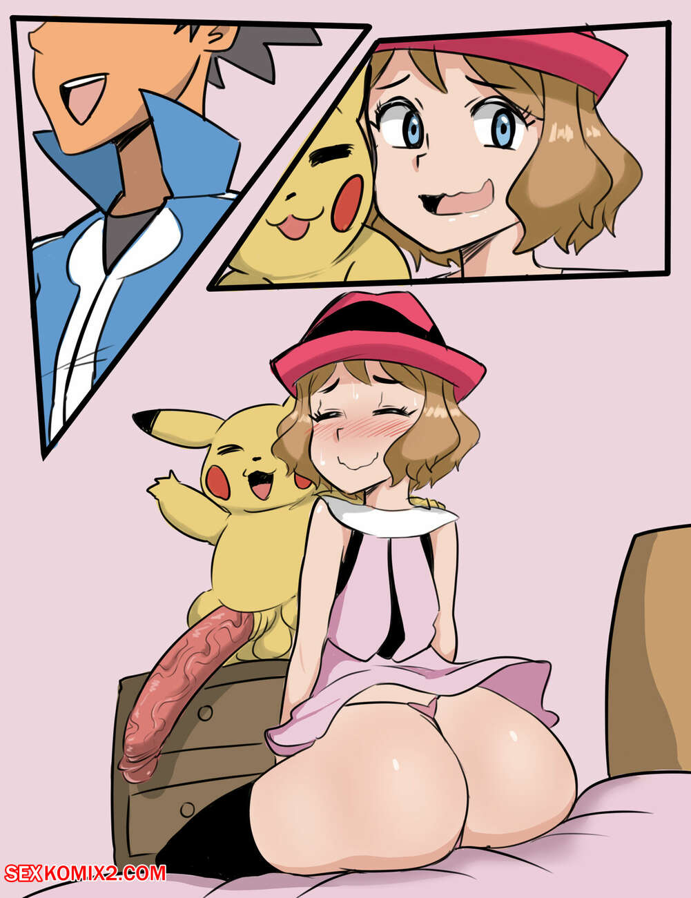 Porn comics Serena X Pikachu. Pokemon. Rider117