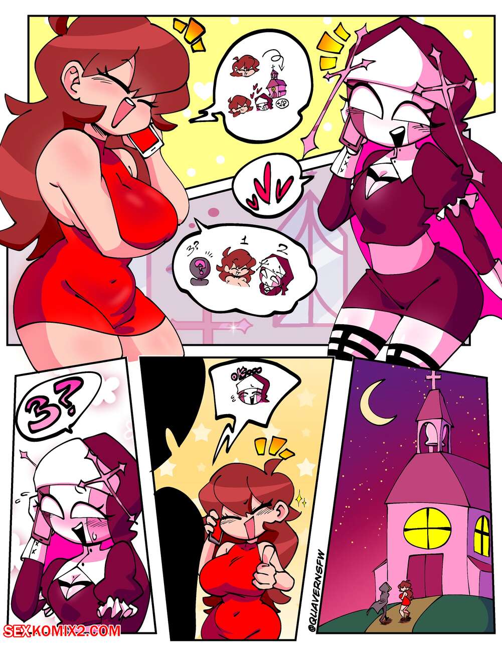 Porn comics Servente and Girlfriend 2. QuaverNSFW