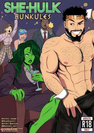 Porn comics She Hulk. Hunkules. Bannari.