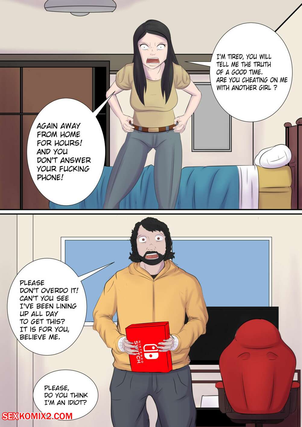 Porn comics She knows how to punish. Maripan.