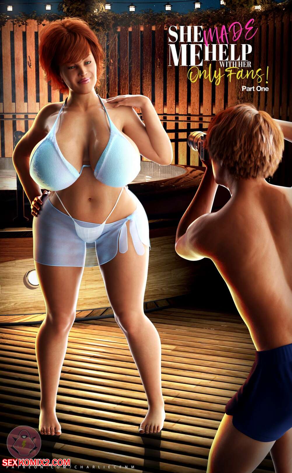 Porn comics She Made Me Help With Her. CHARLIECFNM