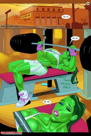 Porn comics SheHulk Pumping Iron. MeinFischerArt.