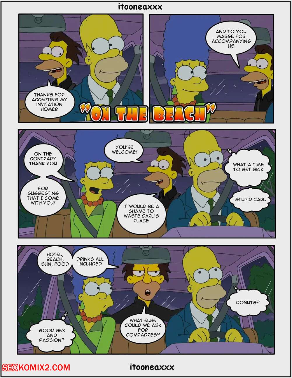 Porn comics Simpsons Comics. IToonEAXXX. Chapter 3 . On The Beach
