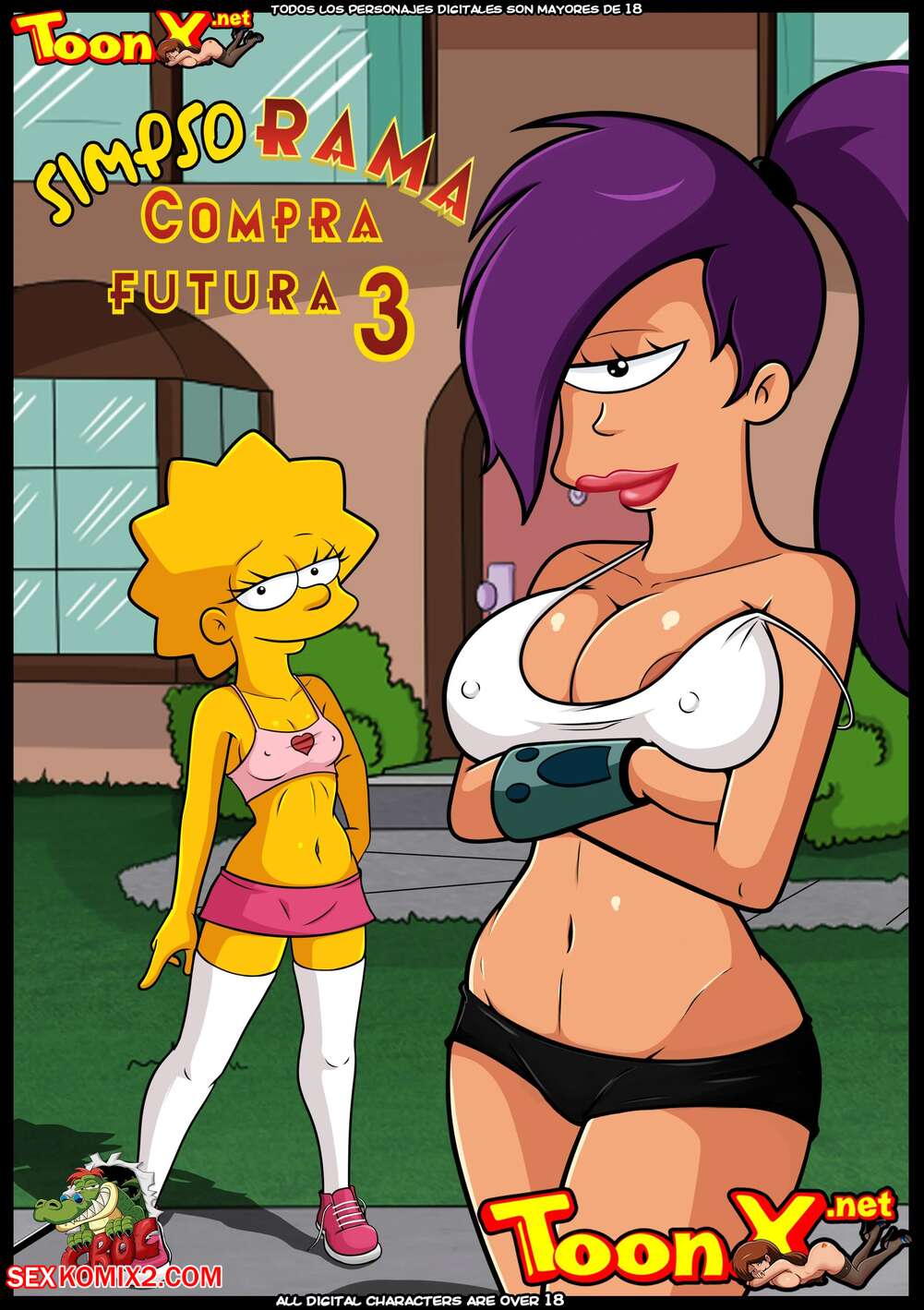 Porn comics SimpsoRama. Chapter 3. The Simpsons , Futurama. Croc.